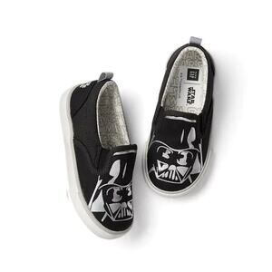 Baby Gap x Star Wars Darth Vader Slip On Shoes Boys Kids Toddler NEW 11 Casual